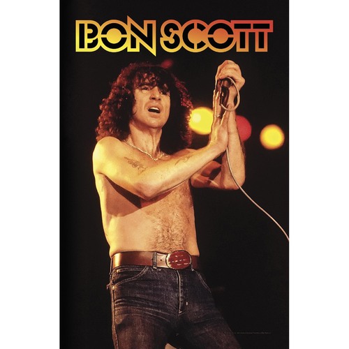 Bon Scott Photo Poster Flag