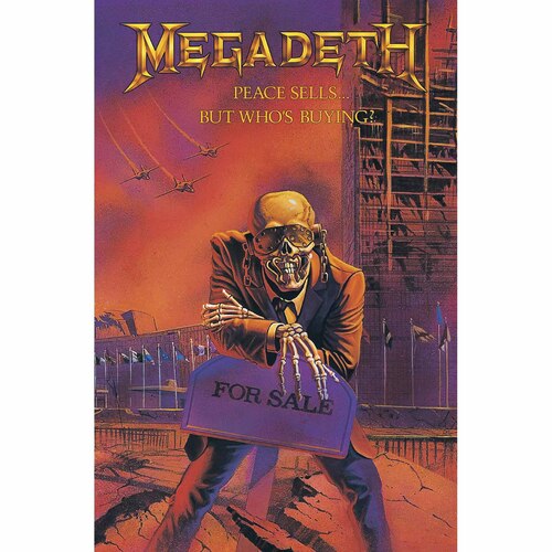 Megadeth Peace Sells Poster Flag
