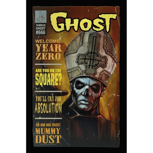 Ghost Magazine Poster Flag