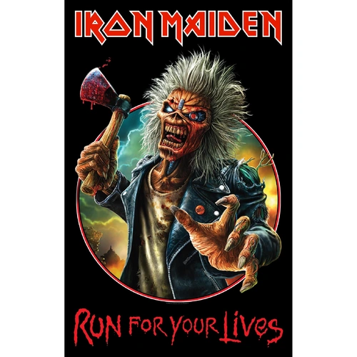 Iron Maiden Run For Your Lives Poster Flag