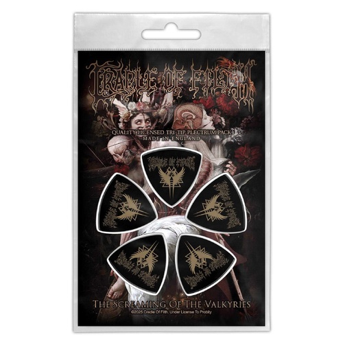 Cradle Of Filth The Screaming Of The Valkyries Tri Tip Guitar Pick Set