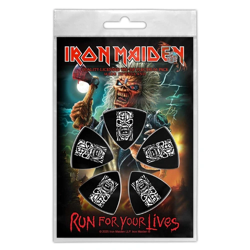 Iron Maiden Run For Your Lives Tri Tip Guitar Pick 5 Pack
