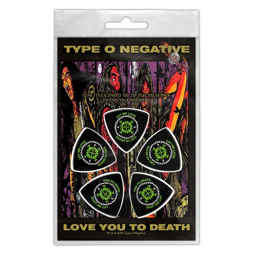Type O Negative Love You To Death Tri Tip Guitar Pick 5 Pack