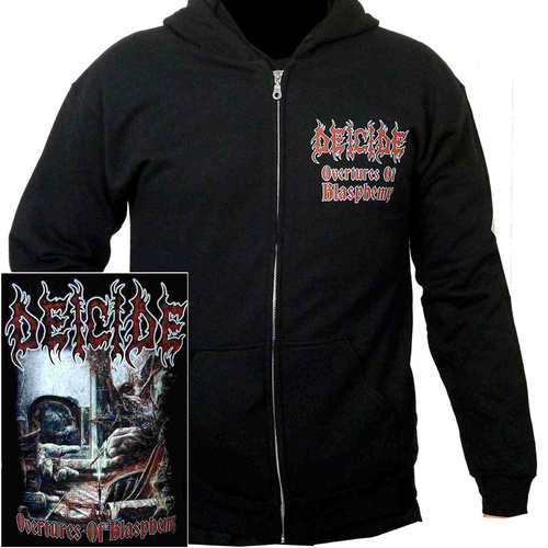 Deicide Overtures Of Blasphemy Zip Hoodie [Size: M]