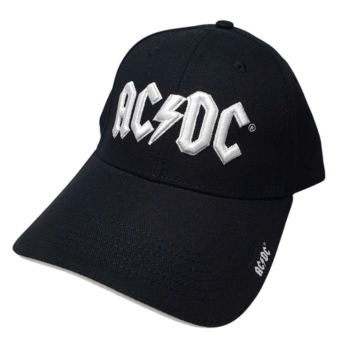 AC/DC White Logo Baseball Cap Hat