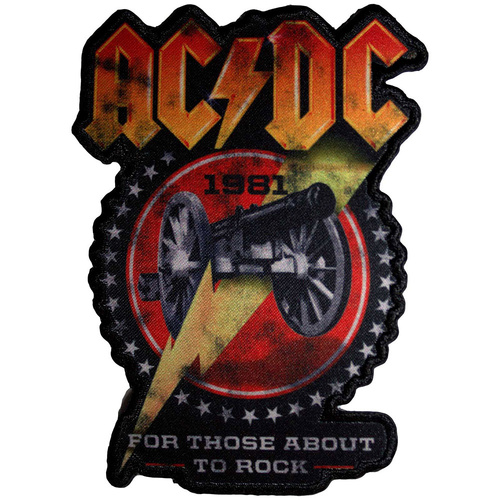 AC/DC For Those About To Rock 1981 Cut Out Patch