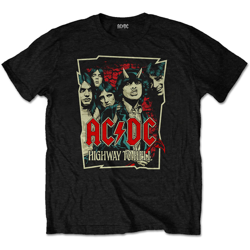AC/DC Highway To Hell Sketch Shirt [Size: M]