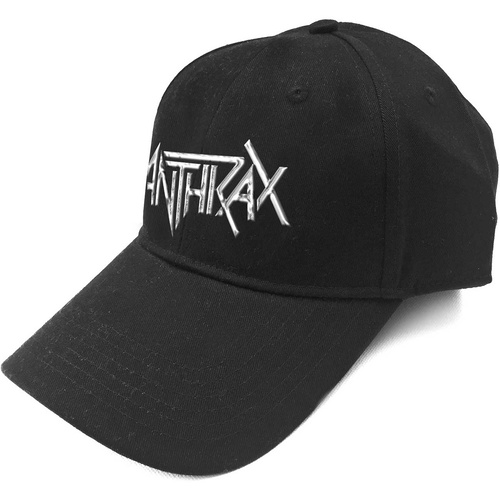 Anthrax Silver Chrome Logo Baseball Cap Hat