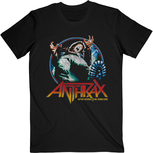 Anthrax Spreading The Disease Vignette Shirt [Size: S]