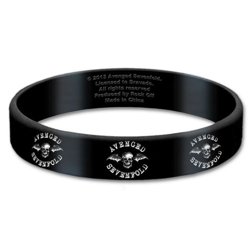 Avenged Sevenfold Logo Gummy Wrist Band