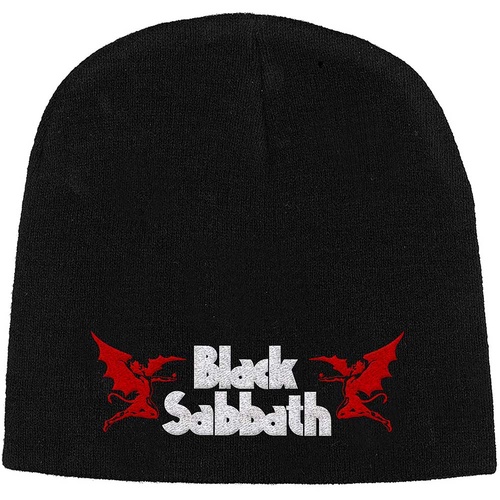 Black Sabbath Logo And Devils Henry Embroidered Beanie