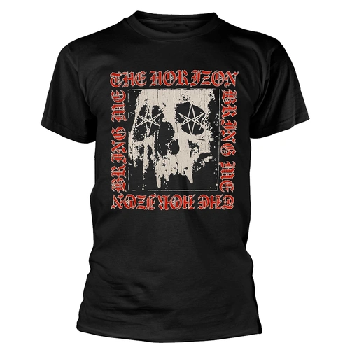Bring Me The Horizon Metal Logo Skull Shirt [Size: S]