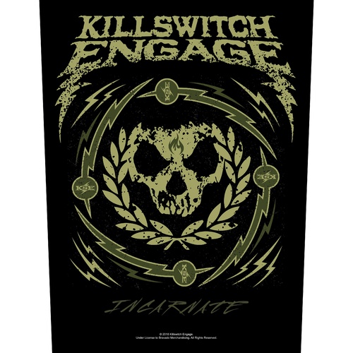 Killswitch Engage Incarnate Skull Wreath Back Patch