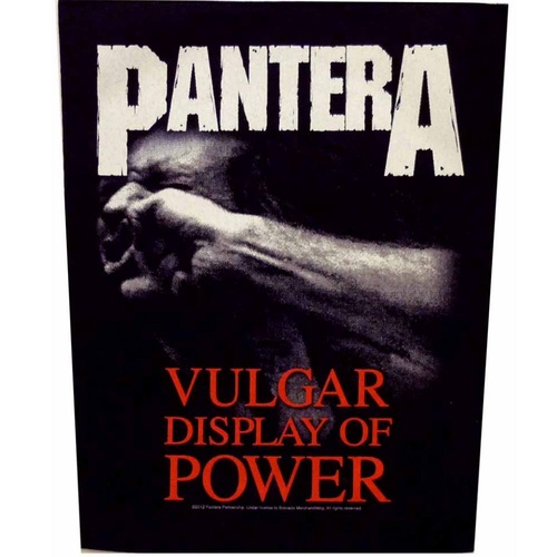Pantera A Vulgar Display Of Power Back Patch