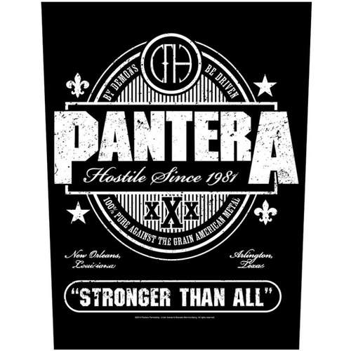 Pantera Stronger Than All Crest Back Patch