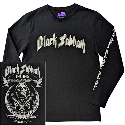 Black Sabbath The End Mushroom Cloud Long Sleeve Shirt [Size: M]