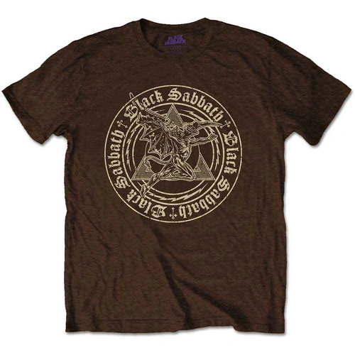 Black Sabbath Henry Pyramid Chocolate Brown Shirt [Size: L]