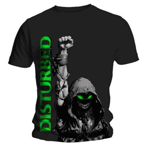 Disturbed Up Your Fist Green Logo Shirt [Size: M]