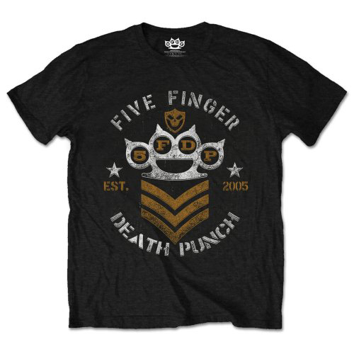 Five Finger Death Punch Chevron Military Shirt [Size: S]