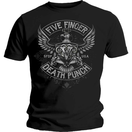 Five Finger Death Punch Howe Eagle Crest Shirt [Size: L]