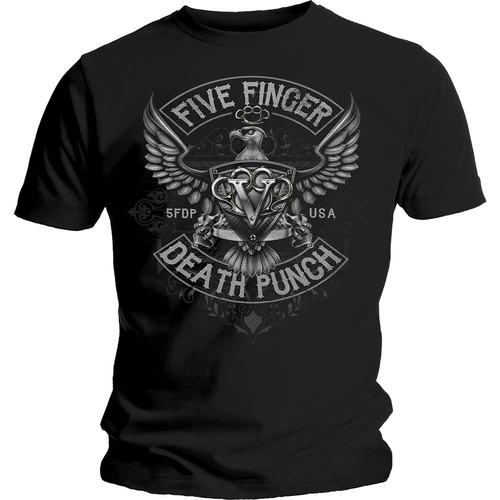 Five Finger Death Punch Howe Eagle Crest Shirt [Size: S]