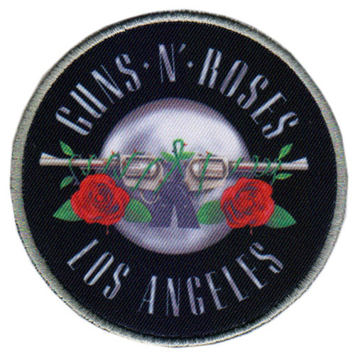 Guns N Roses Los Angeles Silver Circular Patch