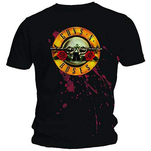 Guns N Roses Bloody Bullet Logo Shirt [Size: S]