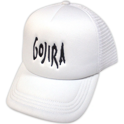 Gojira Logo White Mesh Back Cap Hat