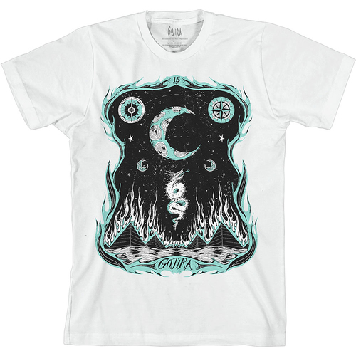 Gojira Dragons Dwell White Shirt [Size: S]