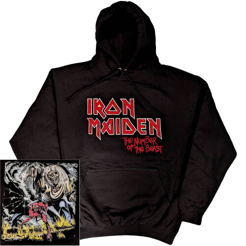 Iron Maiden Vintage Logo Number Of The Beast Hoodie [Size: M]