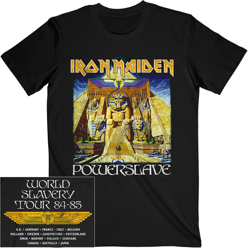 Iron Maiden Powerslave Album World Slavery Tour Shirt [Size: S]