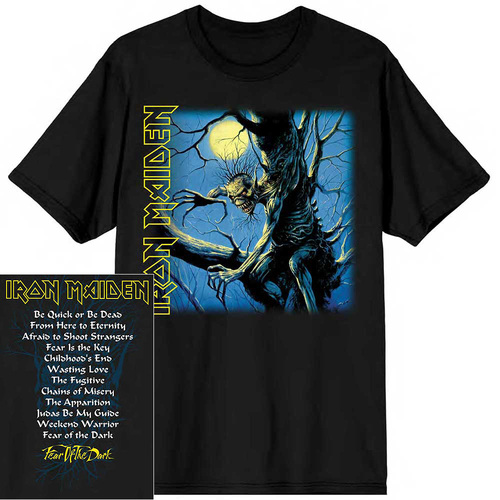Iron Maiden Fear Of The Dark Track List Shirt [Size: S]