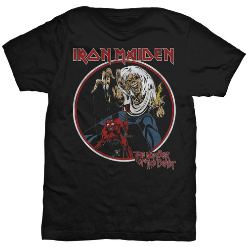 Iron Maiden The Number Of The Beast Circular Shirt [Size: S]