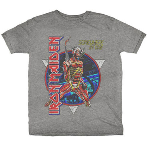 Iron Maiden Somewhere In Time Grey Shirt [Size: M]