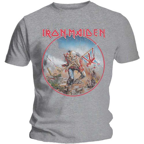 Iron Maiden Vintage Trooper Grey Shirt [Size: S]