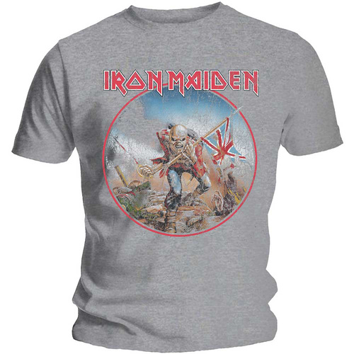 Iron Maiden Vintage Trooper Grey Shirt [Size: M]