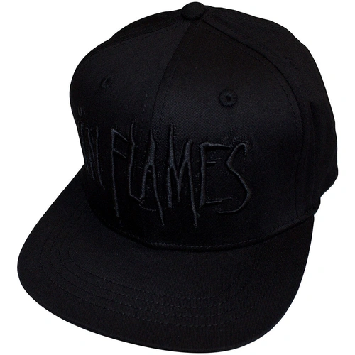 In Flames Black Logo Snapback Cap Hat