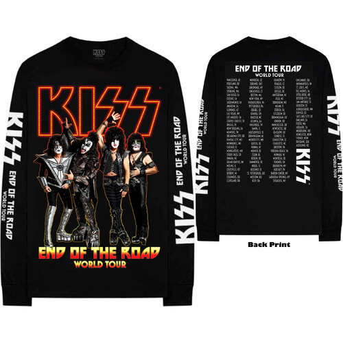 Kiss End Of The Road Tour Long Sleeve Shirt [Size: S]