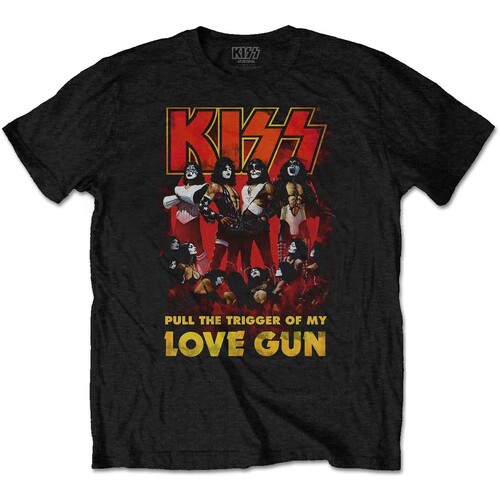 Kiss Love Gun Glow Shirt [Size: XL]