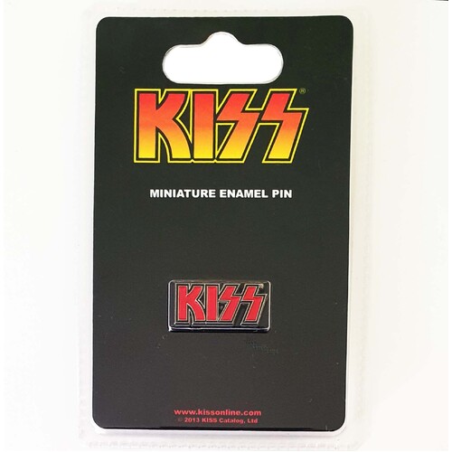Kiss Logo Miniature Enamel Pin Badge