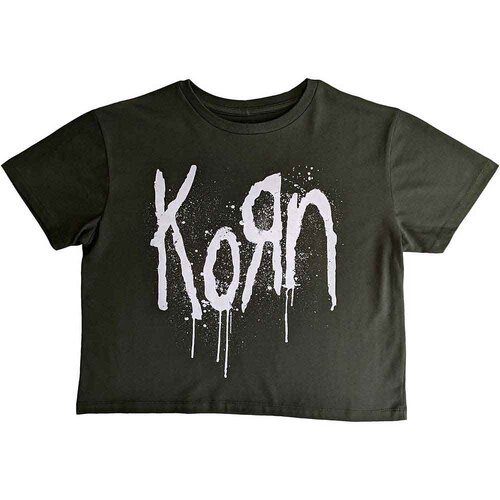 Korn Still A Freak Ladies Green Crop Top [Size: XXL]
