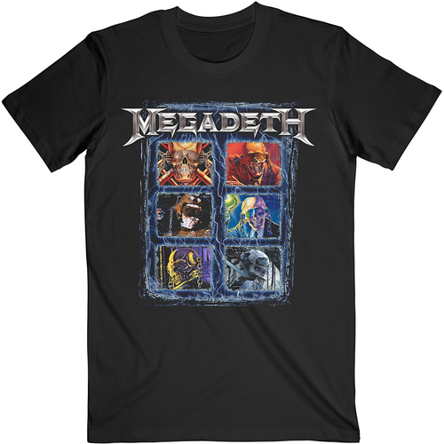 Megadeth Vic Head Grid Shirt [Size: S]