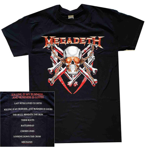Megadeth Killing Is My Business Tracks Shirt [Size: XL]