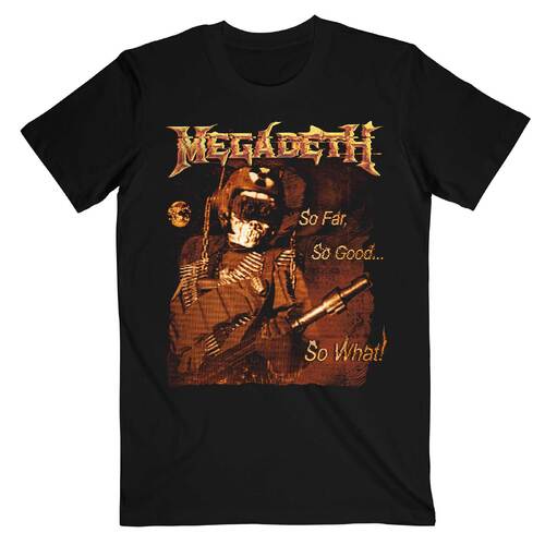 Megadeth So Far So Good So What Tonal Glitch Shirt [Size: S]