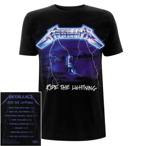 Metallica Ride The Lightning Tracks Shirt [Size: M]