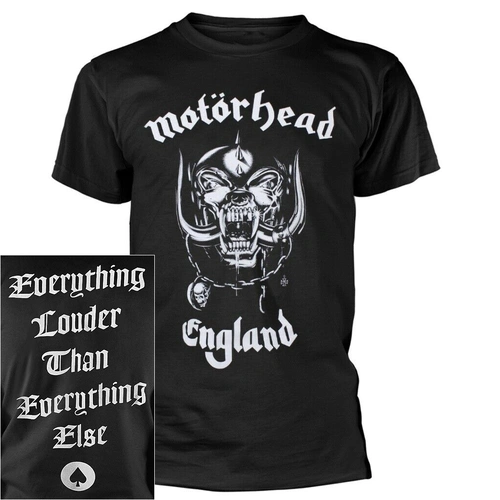 Motorhead England Everything Louder Back Print Shirt [Size: XXL]