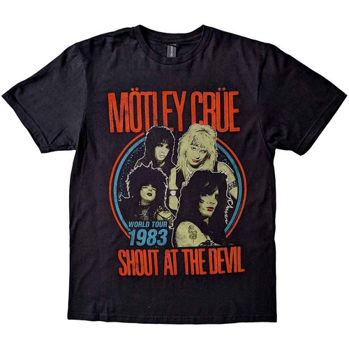 Motley Crue Shout At The Devil Vintage World Tour Shirt [Size: XL]
