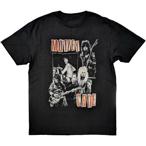Motley Crue Vintage Punk Collage Shirt [Size: L]