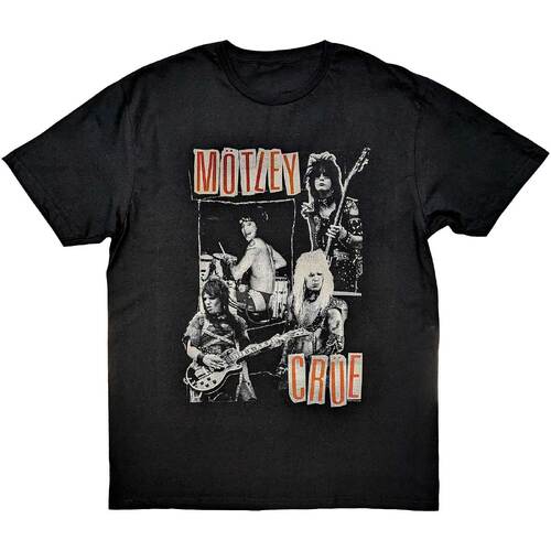 Motley Crue Vintage Punk Collage Shirt [Size: M]