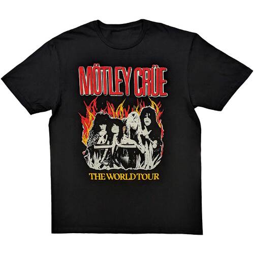 Motley Crue Theatre Of Pain World Tour Flames Shirt [Size: M]
